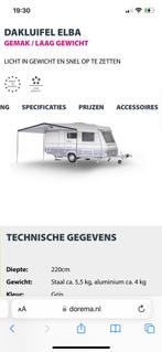 Dakluifel Elba 780-820cm als nieuw zonder stokken, Caravans en Kamperen, Zo goed als nieuw