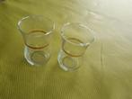 2 druppelglaasjes vintage, Ophalen of Verzenden