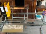 Glazen bureau met computer mogelijkheden, Ophalen, In hoogte verstelbaar, Nieuw, Bureau