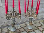 Art nouveau kandelaars, Ophalen, Koper of Brons