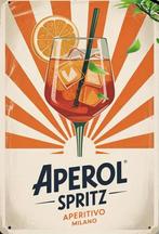 Reclamebord vintage Aperol Spritz 8 - mancave poolhouse new, Ophalen of Verzenden, Nieuw, Reclamebord
