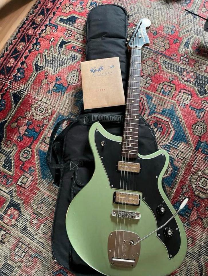 Kauffmann Cozy Sage Green Mastery/Lollar, Muziek en Instrumenten, Snaarinstrumenten | Gitaren | Elektrisch, Zo goed als nieuw