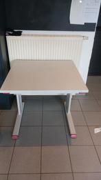 Bureau tafel 74 hoog, 80x80 zeer stevig, Ophalen, Modern kantoor, Zo goed als nieuw, Eikenhout