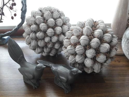 Luxueuze set met 3 handgemaakte decoratiebollen, Huis en Inrichting, Woonaccessoires | Kransen, Nieuw, Ophalen of Verzenden