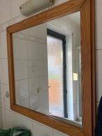 Spiegel met houten grenen kader, Huis en Inrichting, Woonaccessoires | Spiegels, Minder dan 100 cm, Gebruikt, 50 tot 75 cm, Ophalen