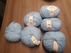 6 bollen ganzo merino wol, Hobby en Vrije tijd, Breien en Haken, Ophalen of Verzenden, Zo goed als nieuw