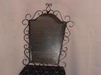 metalen spiegel, Huis en Inrichting, Woonaccessoires | Spiegels, Ophalen, Gebruikt, Minder dan 100 cm, Overige vormen