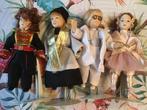 Lotje 4 poupées en porcelaine dans leurs uniformes, Antiquités & Art, Enlèvement ou Envoi