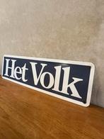 Het Volk - emaille, Ophalen of Verzenden, Gebruikt