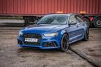 Audi RS6 4.0 V8 TFSI Quattro Performance Tip, Auto's, Audi, Automaat, 4 zetels, Blauw, Leder