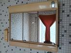 vintage badkamerkast spiegelkast drie deurtjes Allibert, Ophalen of Verzenden