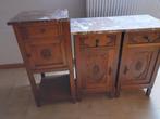 Vintage Nachttafels met marmeren blad, Ophalen