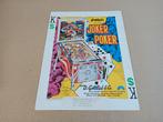 Flyer: Gottlieb Joker Poker (1978) Flipperkast, Verzamelen, Automaten | Flipperkasten, Verzenden, Flipperkast, Gottlieb