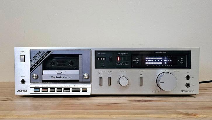 Technics RS-M225 cassettedeck, Audio, Tv en Foto, Cassettedecks, Enkel, Overige merken, Tape counter, Ophalen of Verzenden