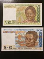 1500 francs Madagascar UNC set, Setje, Ophalen of Verzenden, Overige landen