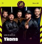 Ykons Ancienne Belgique, Tickets & Billets, Concerts | Rock & Metal, Deux personnes, Avril, Alternatif