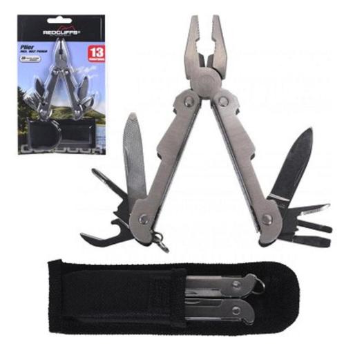 Outdoor multitool tang zakmes rvs 13 funkties, Caravans en Kamperen, Kampeergereedschap, Nieuw, Ophalen of Verzenden
