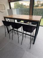 Bartafel met 6 krukken, Huis en Inrichting, Ophalen, Zo goed als nieuw
