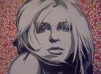 peinture à l'huile pop art Britney Spears (60x80cm), Affiche, Œuvre d'art ou Peinture, Signé, Enlèvement ou Envoi, Neuf