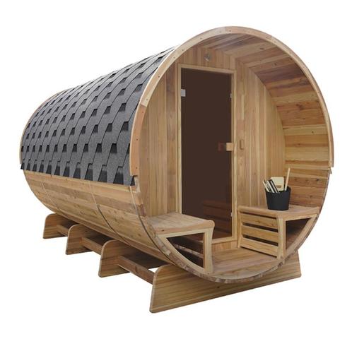 Barrel Sauna Red Cedar TR-400, Gratis sauna installatie!!!, Hobby en Vrije tijd, Overige Hobby en Vrije tijd, Nieuw, Ophalen of Verzenden
