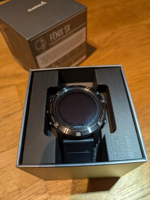 Garmin Fenix 5x Sapphire 51mm, Handtassen en Accessoires, Smartwatches, Gebruikt, Ophalen