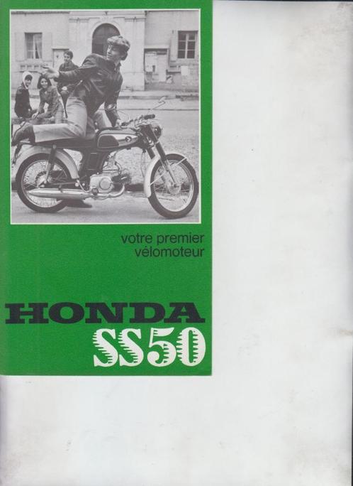 Reclamebrochure voor bromfietsen Honda SS 50 collectie, Boeken, Motoren, Gelezen, Verzenden