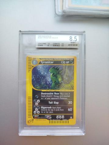 Tyranitar Tyranocif Holo H28/H32 BGS 8.5 aquapolis 2003 .