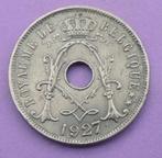 1927 25 centimes FR, Postzegels en Munten, Munten | België, Verzenden, Metaal, Losse munt