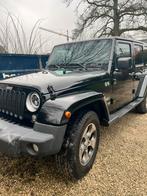 Jeep wrangler unlimited jk Sahara UTILITAIRE, Auto's, Automaat, 4 cilinders, Zwart, Leder