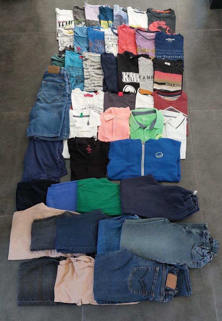 Pakket kledij voor jongens maat 10 jaar (46 stuks), Kinderen en Baby's, Kinderkleding | Kinder-kledingpakketten, Gebruikt, Maat 140