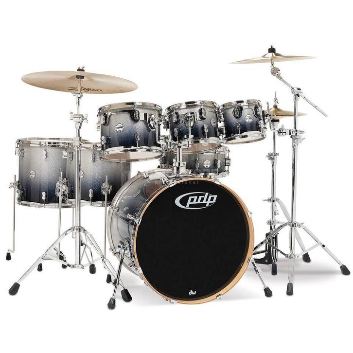 pdp by dw X7 7-delige drumkit van esdoornhout + 8 hardware, Muziek en Instrumenten, Drumstellen en Slagwerk, Zo goed als nieuw
