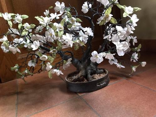 Bonsai bloesem, Huis en Inrichting, Woonaccessoires | Kunstplanten en Kunstbloemen, Zo goed als nieuw, Ophalen