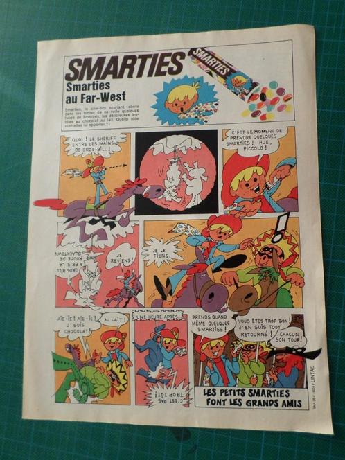 Smarties - 8 publicités papier - 1971-1972, Verzamelen, Merken en Reclamevoorwerpen, Gebruikt, Overige typen, Ophalen of Verzenden