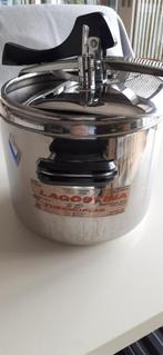 7L roestvrijstalen snelkookpan - lagostina, Huis en Inrichting, Keuken | Potten en Pannen, Inox, Keramische plaat, Zo goed als nieuw