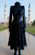 Rok in voile met top super mooi en elegant gothic Sinister, Maat 38/40 (M), Overige typen, Zwart, Nieuw
