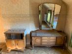 Vintage kaptafel/make-up kast en klein meubel, Ophalen, Zo goed als nieuw, Met lade(s)