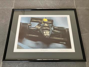 Ayrton SennaPremière victoire-Estoril 1985 litho 66/500