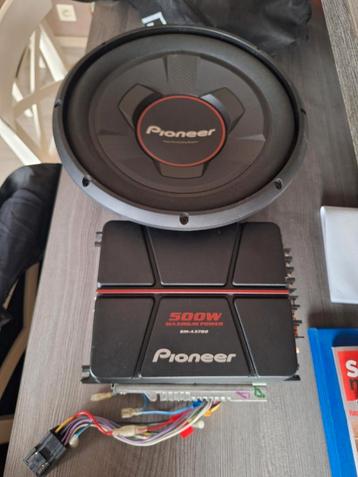 Pioneer versterker, woofer ,radio, Ophalen, Gebruikt