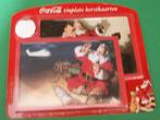 Coca-Cola set 4 verschillende metalen Coca Cola kerstkaarten, Verzamelen, Ophalen of Verzenden, Nieuw