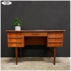 Vintage teak houten bureau - Stand alone - Deens design, Ophalen, Gebruikt, Bureau