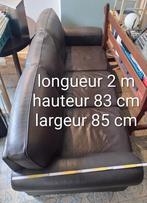 Sofa en cuir L 2m, H 83 cm, l 85 cm 95 EUR, Huis en Inrichting, Zetels | Zetels en Chaises Longues, Ophalen, Leer