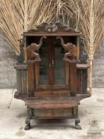 Unieke vondst, oude originele antieke houten tempel altaar, Antiek en Kunst, Antiek | Religieuze voorwerpen, Ophalen of Verzenden