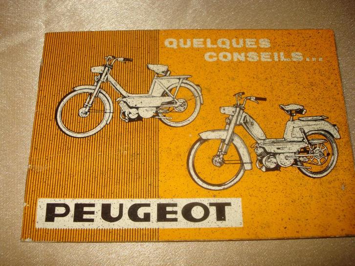 PEUGEOT Cyclomoteurs 1966 Ancien Manuel d'Usage et Entretien, Motoren, Handleidingen en Instructieboekjes, Overige merken, Ophalen of Verzenden
