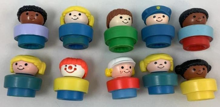 Fisher Price Little People chunky figuren 10 stuks vintage, Kinderen en Baby's, Speelgoed | Fisher-Price, Zo goed als nieuw, Verzenden