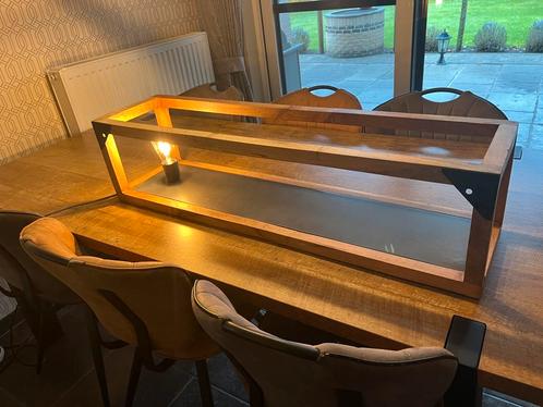 2 vintage wand rekken met verlichting, Huis en Inrichting, Kasten | Wandmeubels, Gebruikt, Minder dan 100 cm, Minder dan 150 cm