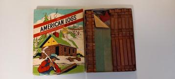 Vintage American Logs Hal-Sam bouwspeldoos beschikbaar voor biedingen