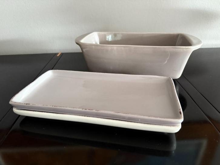 Serax eetservies in bruin/witte combinatie - VERLAAGDE PRIJS, Huis en Inrichting, Overige Huis en Inrichting, Gebruikt, Ophalen