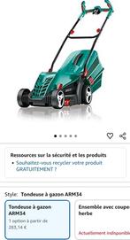 Tondeuse bosch ARM34, Tuin en Terras, Ophalen