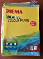 kleur papier 160 gram sigma geel, Ophalen, Nieuw