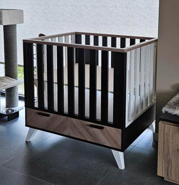 Interbaby Lancaster Park Met Lade - Zwart-wit/Visgraatmotief beschikbaar voor biedingen